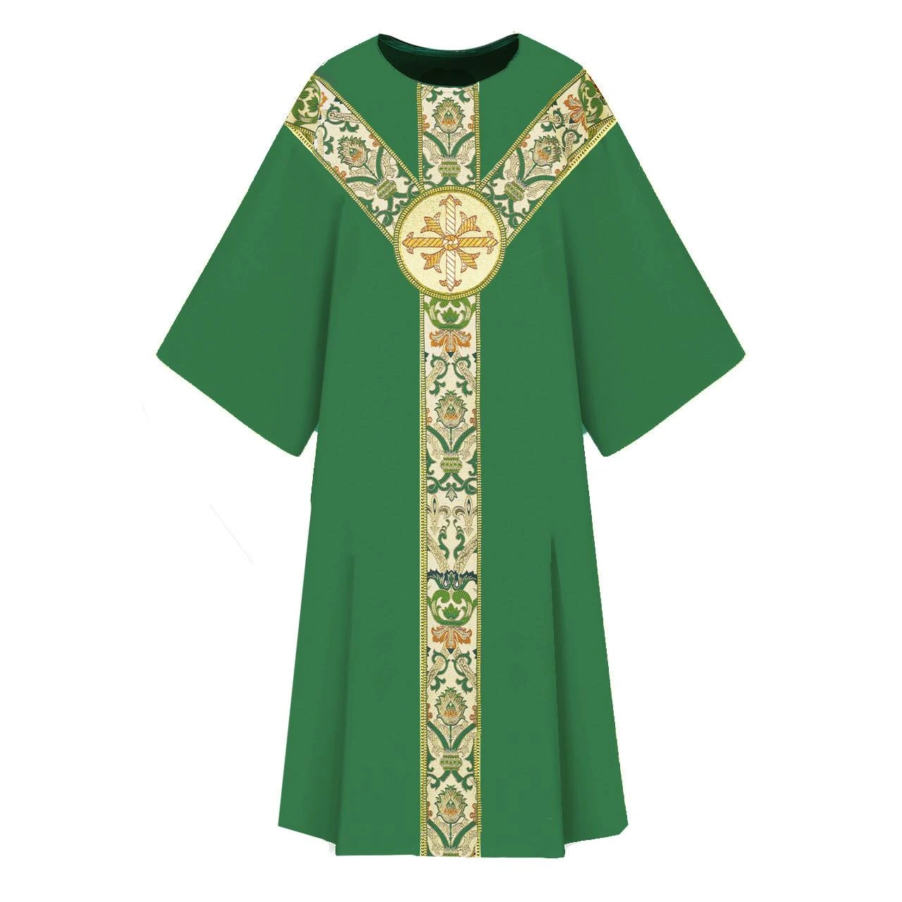 7-3168 Dalmatic in Dupion Green