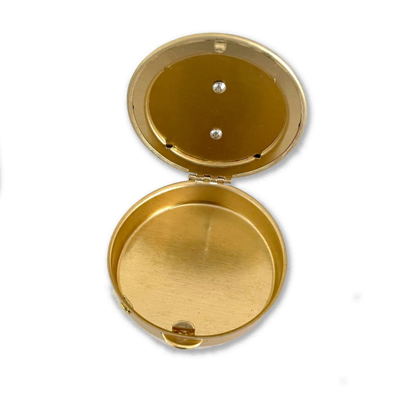 Gold Confirmation Keepsake Box shown open