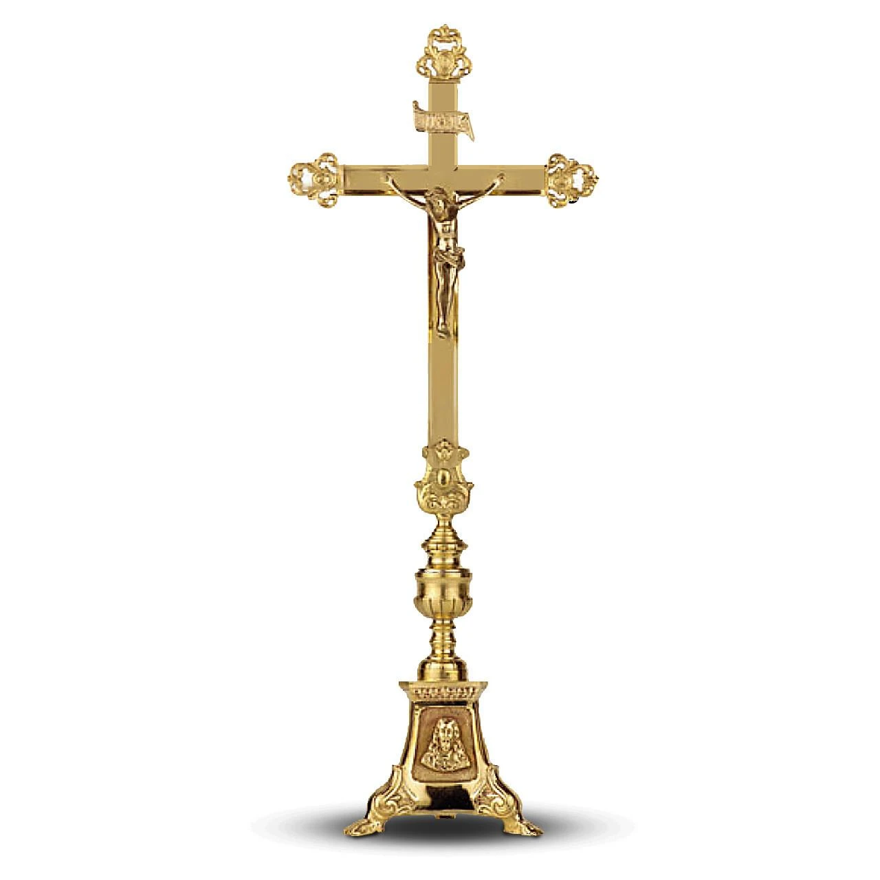 9341 Altar Crucifix in Brass