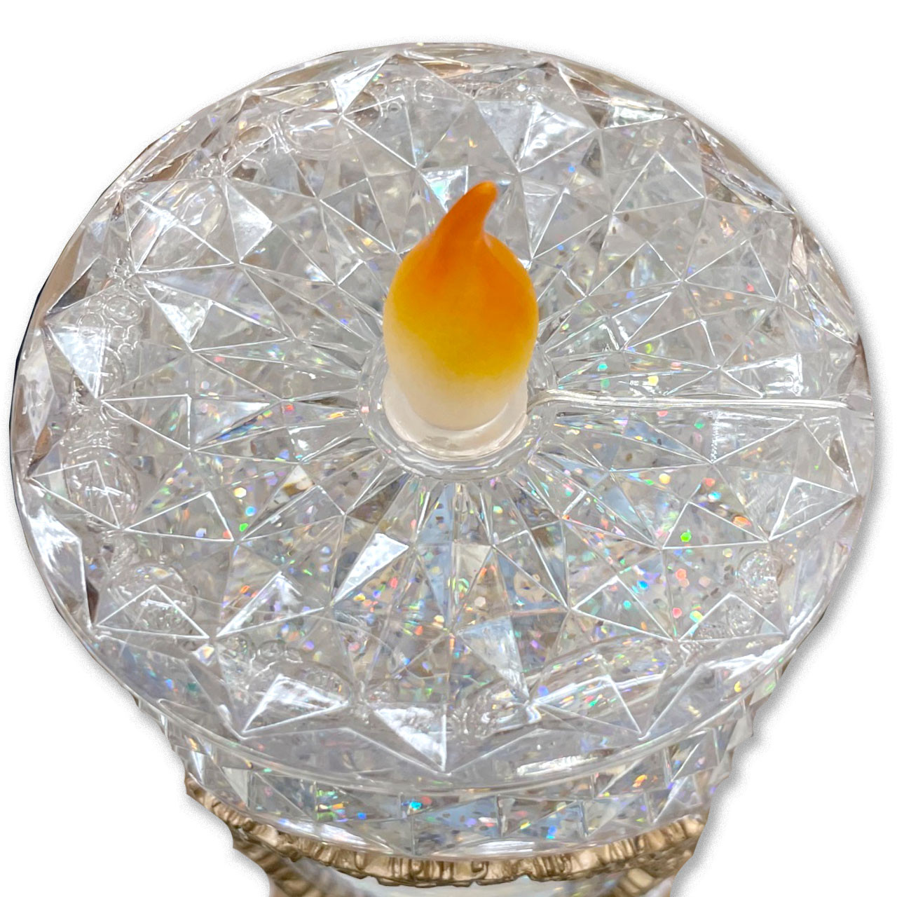 Top of the Large LED Holy Family Candle