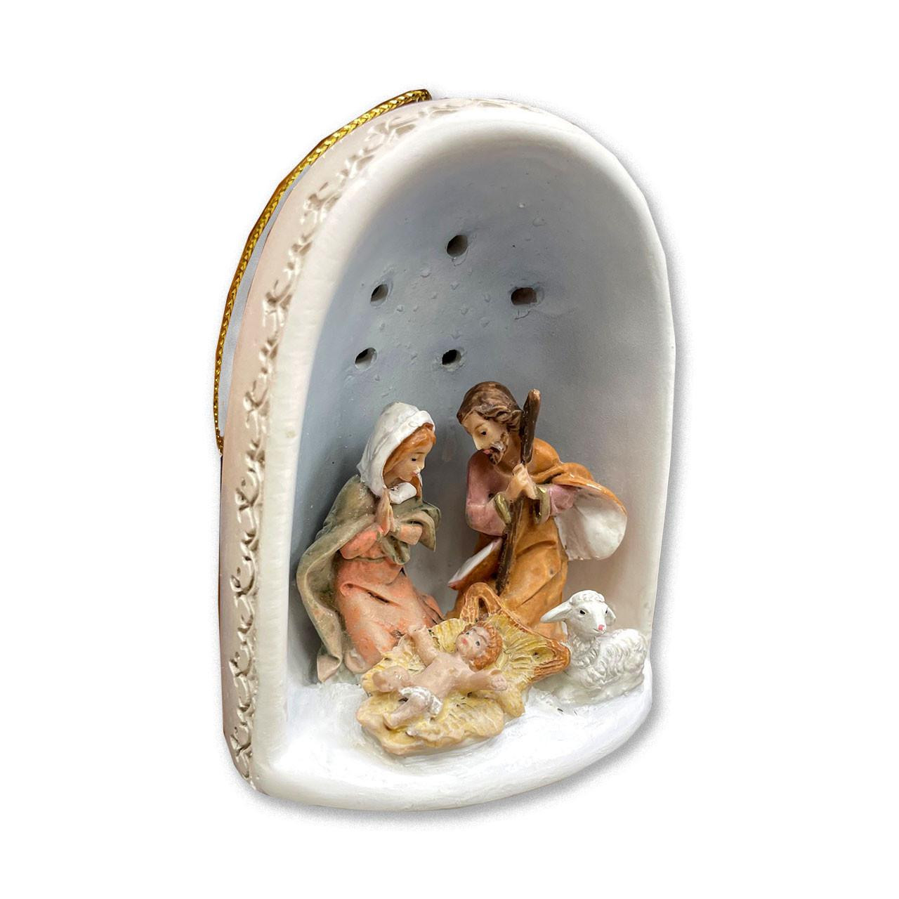 Detail of the 2024 Fontanini Holy Family Ornament