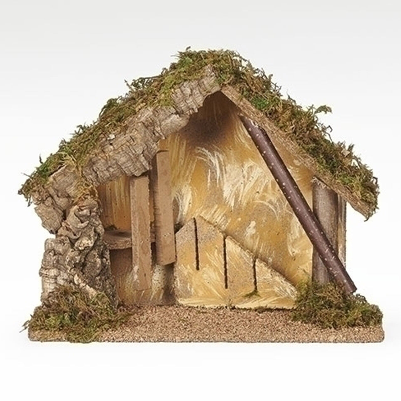 Fontanini Italian Stable that measures 9-1/2" high