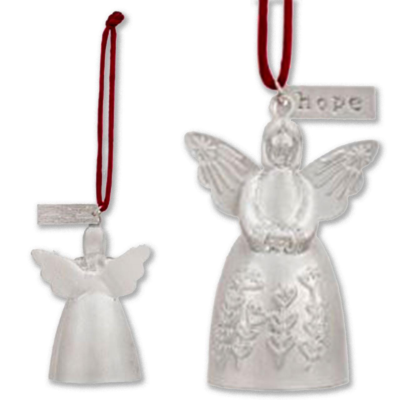 Hope Angel Bell Ornament front and back