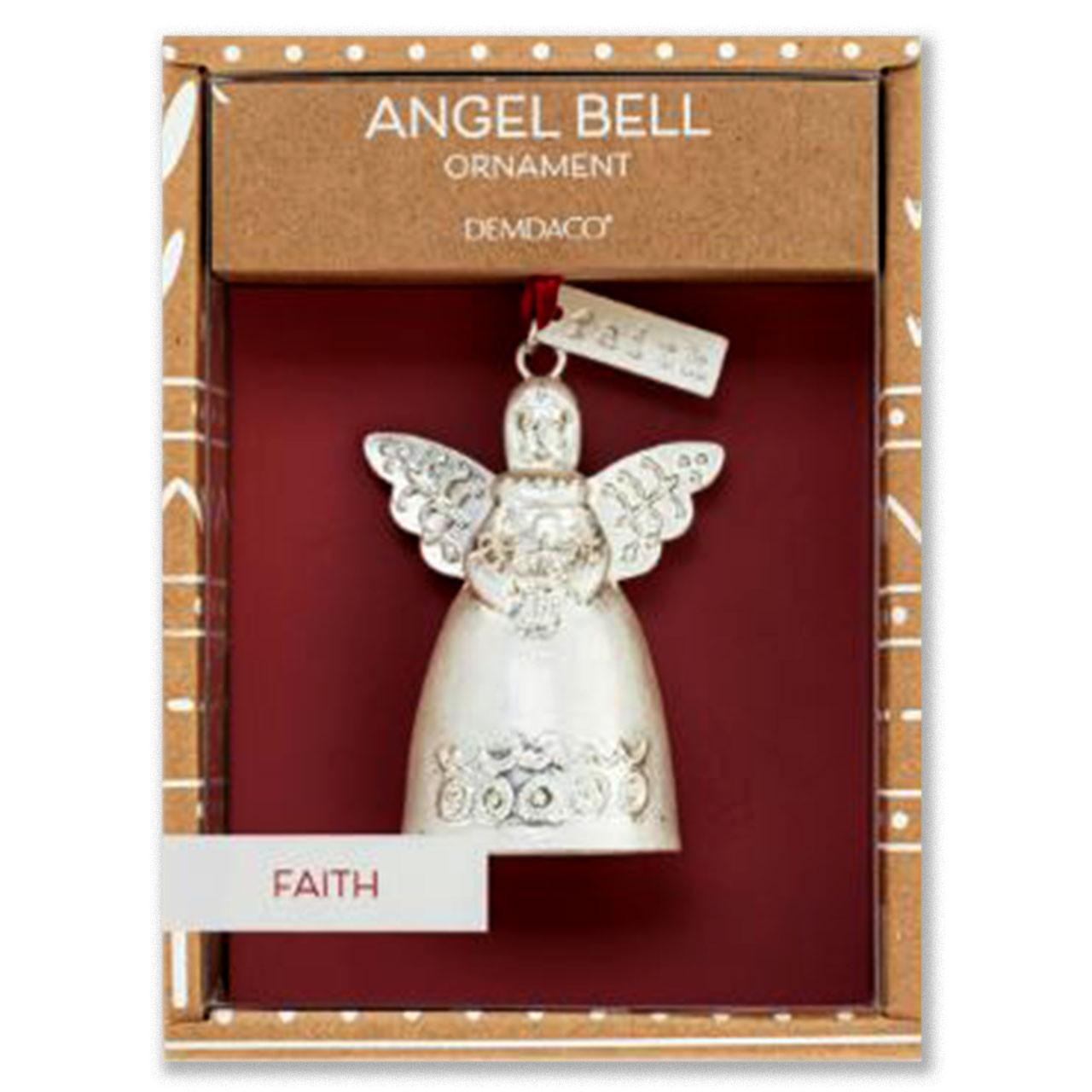 Packaging for the Faith Bell Angel Ornament