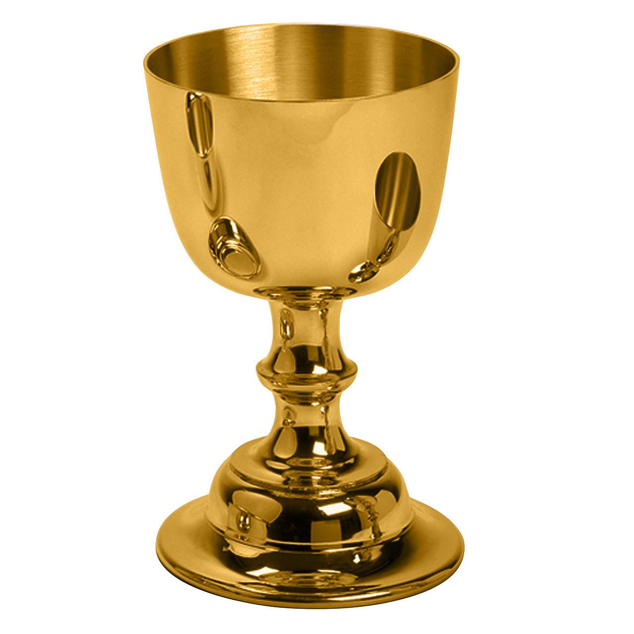 K366-G Pewter Chalice with 24K Gold-Plate