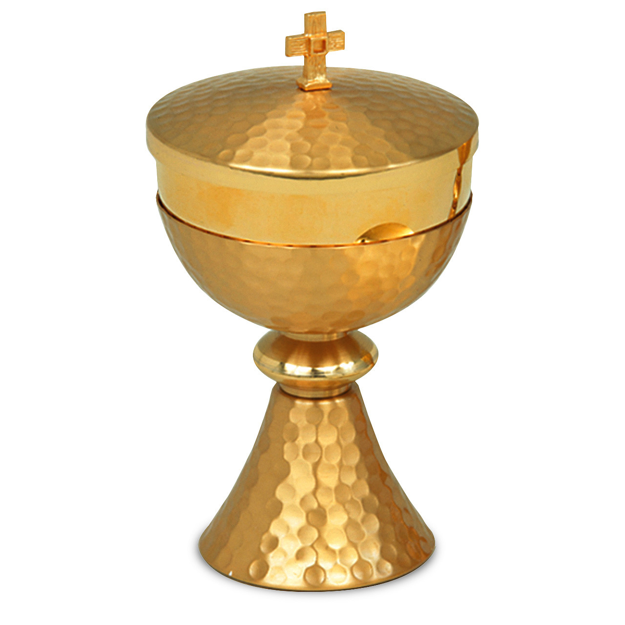 K199 Ciborium with Hammered Finish