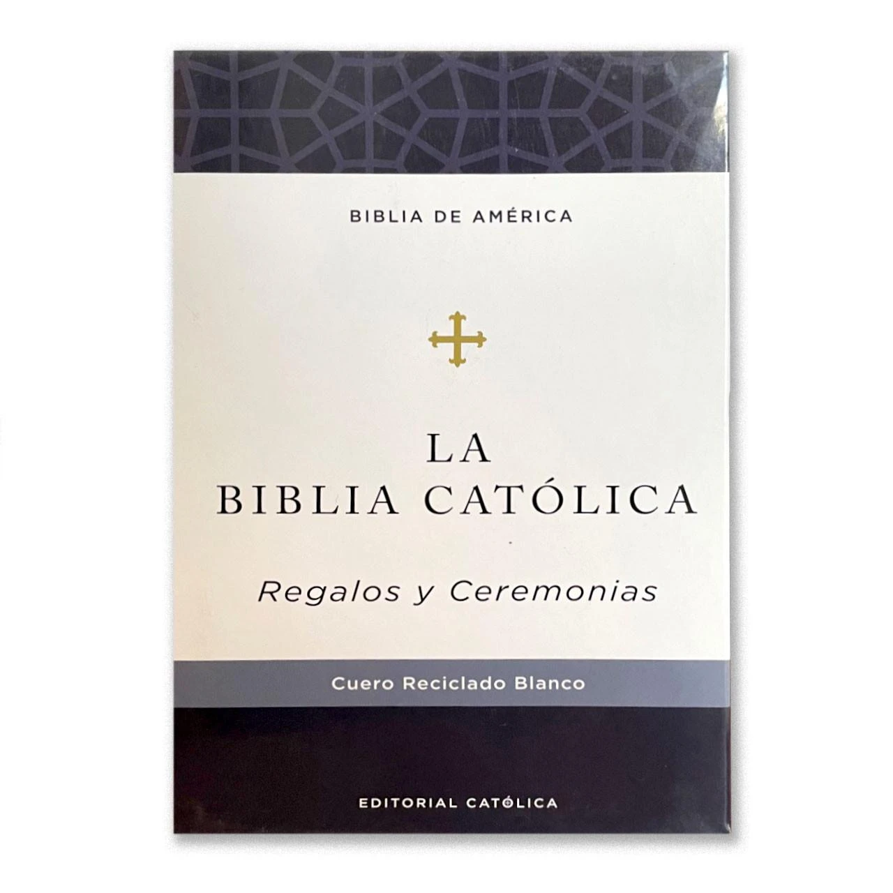 La Biblia Catolica shown with encased jacket cover
