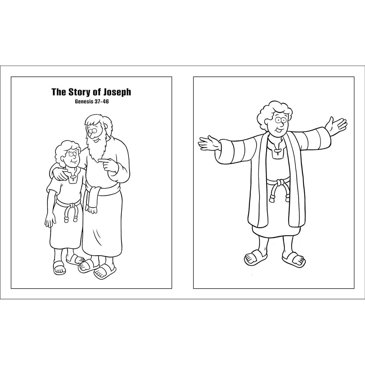 Inside pages of The Beginner's Bible Coloring Book