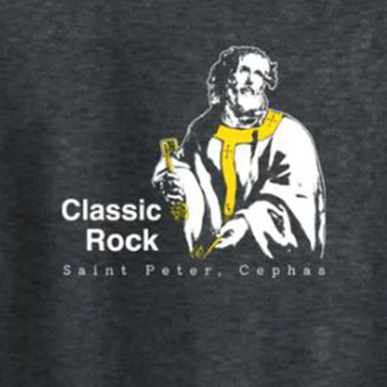 Detail of the Classic Rock St. Peter T-Shirt