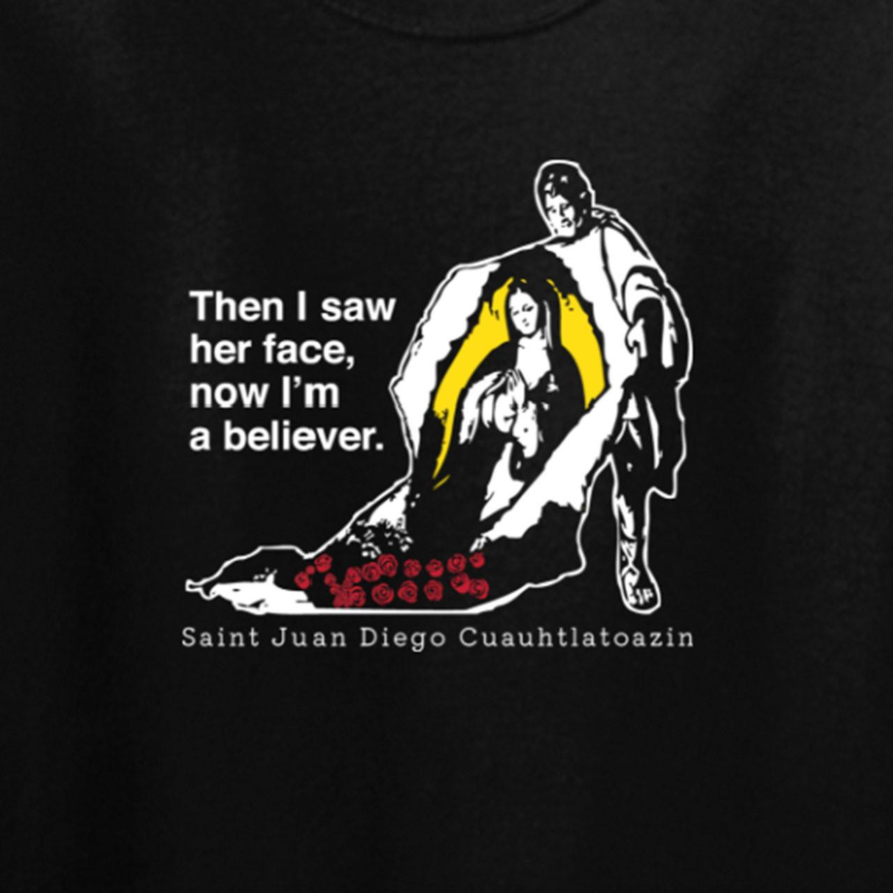 Detail of the Our Lady of Guadalupe T-Shirt