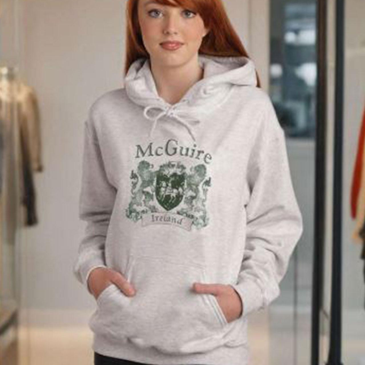 Irish Coat of Arms Personalized Ash Hoodie