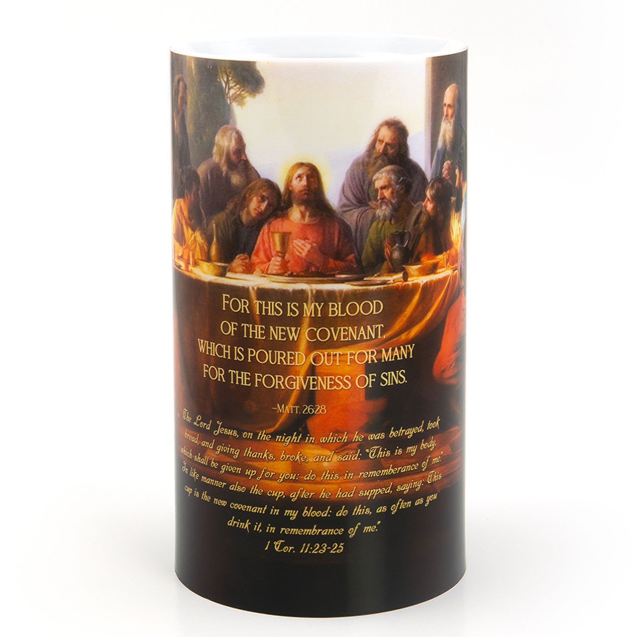 4X7 LED Last Supper Candle