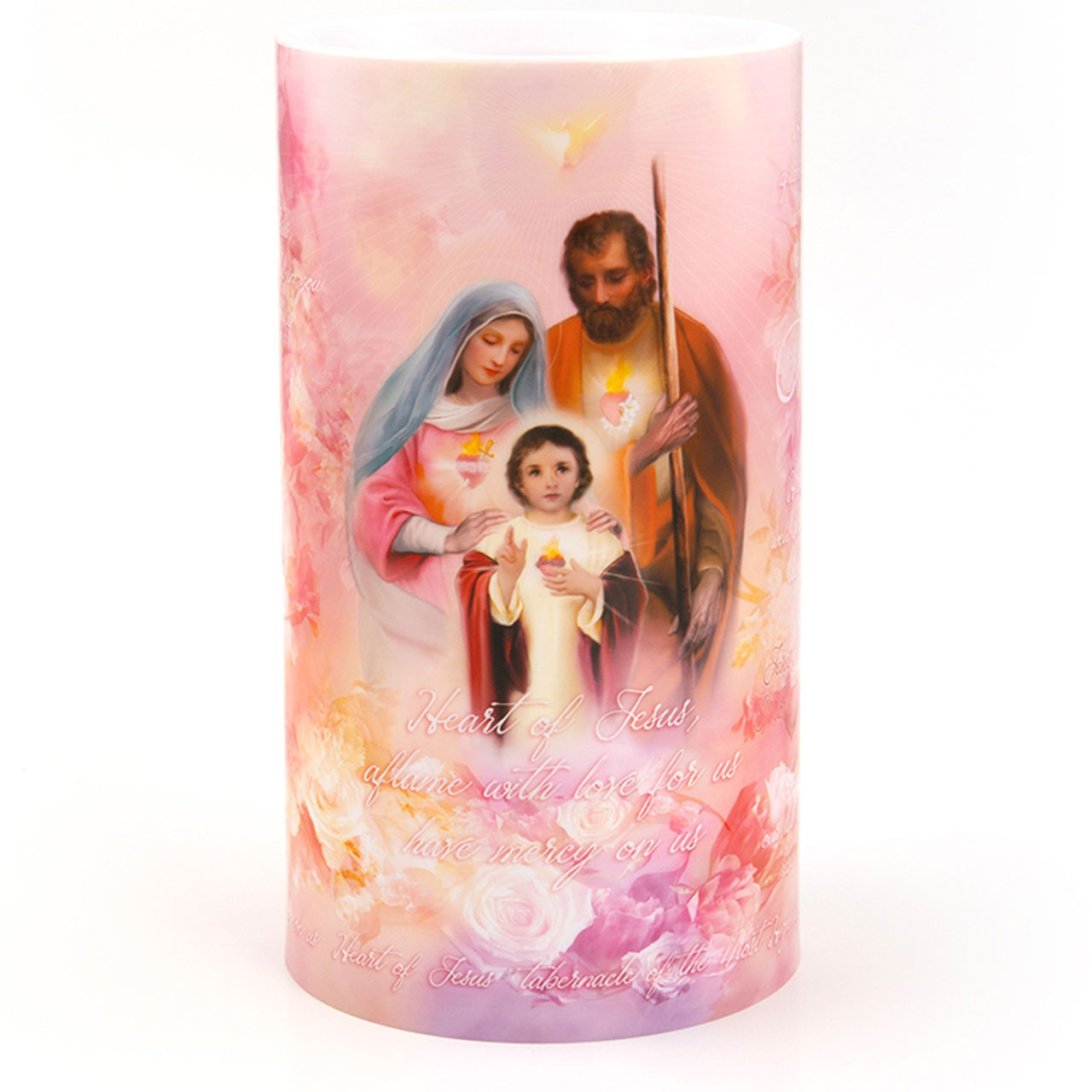 4X7 LED Three Hearts Candle