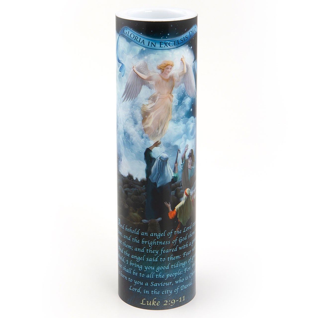 2X8 LED Angel and the Shepherds Candle