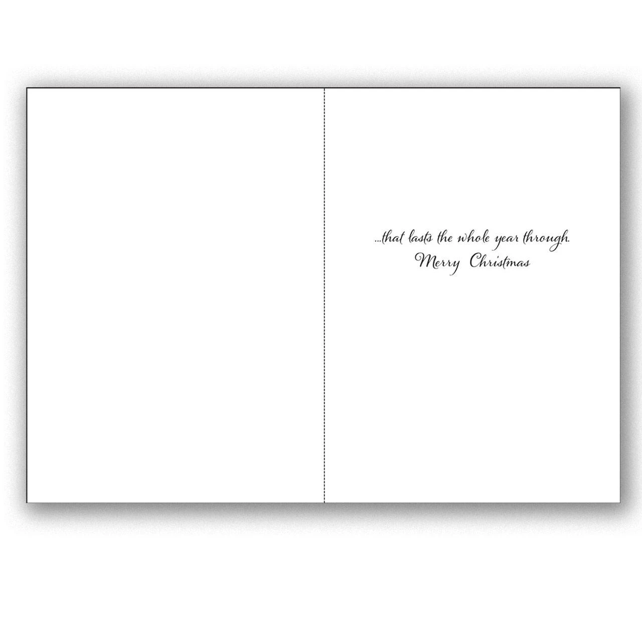 Inside of the Cardinal Spirit Christmas Card