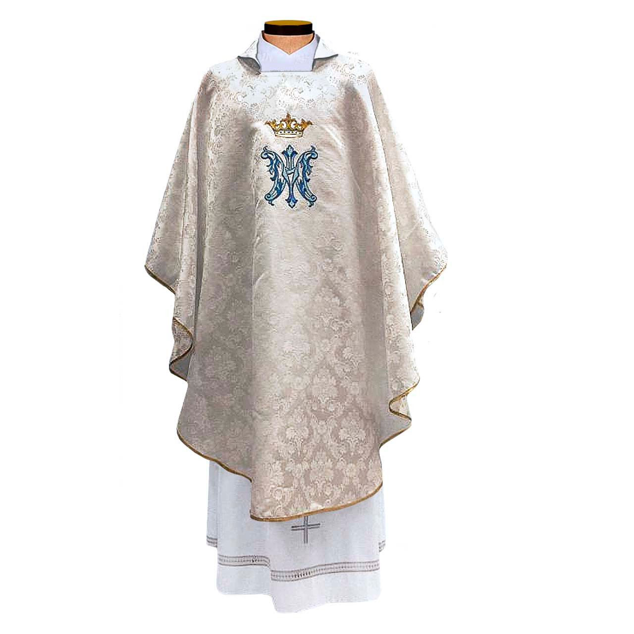 430 Marian Chasuble in Damask