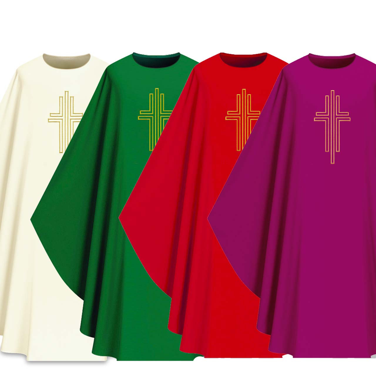 5057 Gothic Chasuble in Dupion