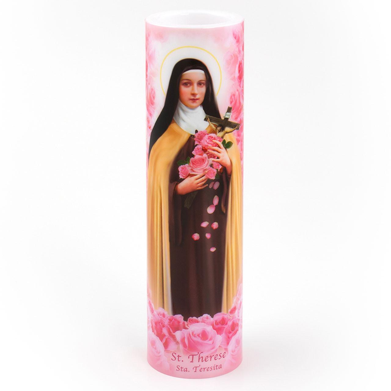 2X8 LED St. Therese Candle