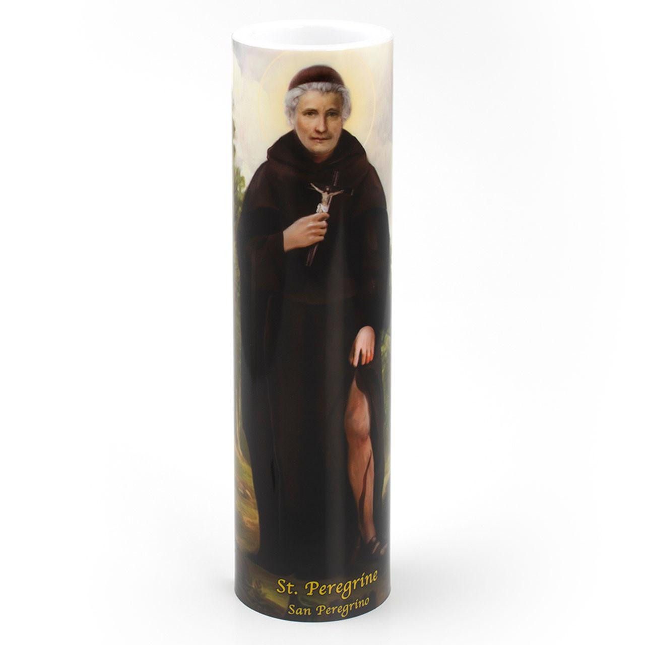 2X8 LED St. Peregrine Candle