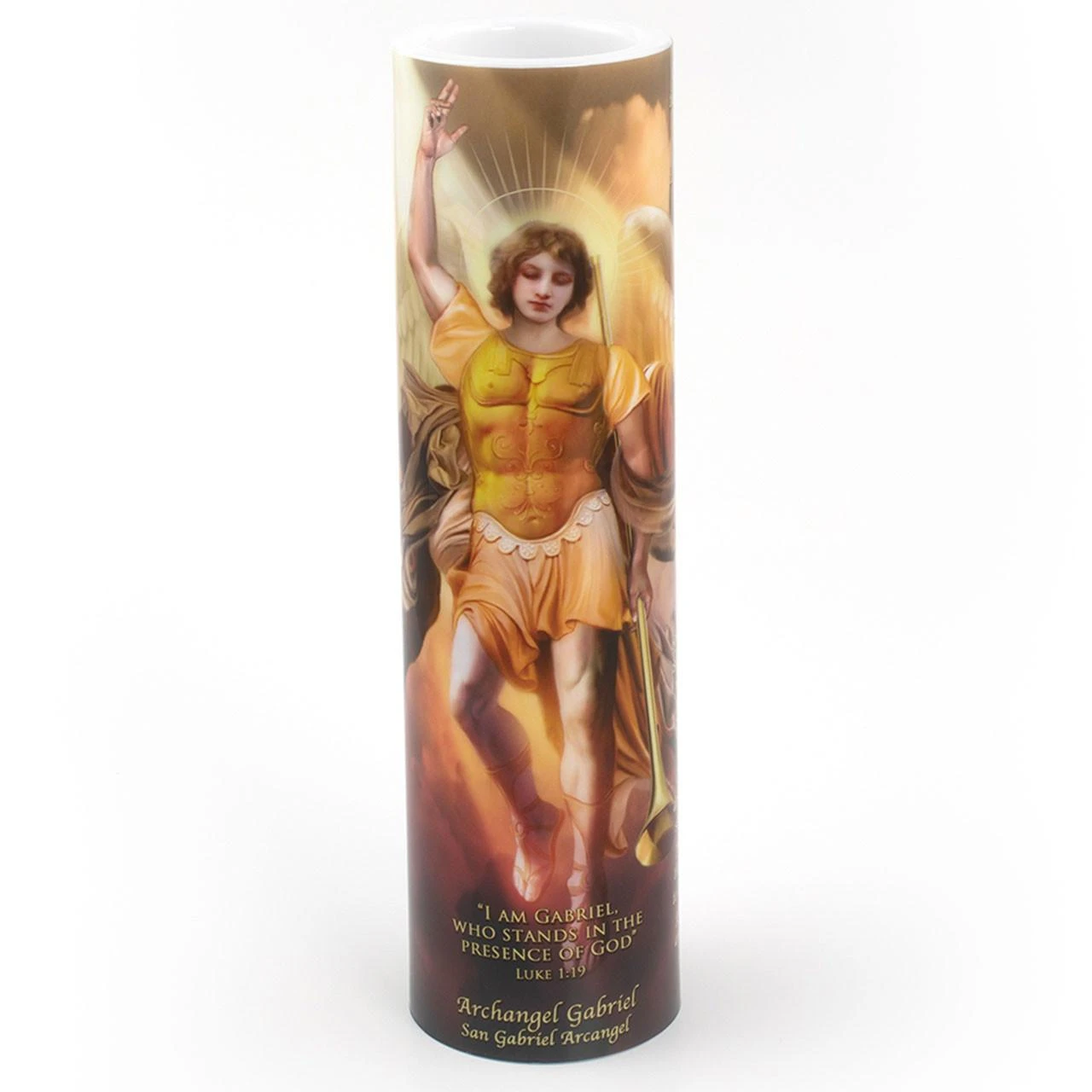 2X8 LED Archangel Gabriel Candle