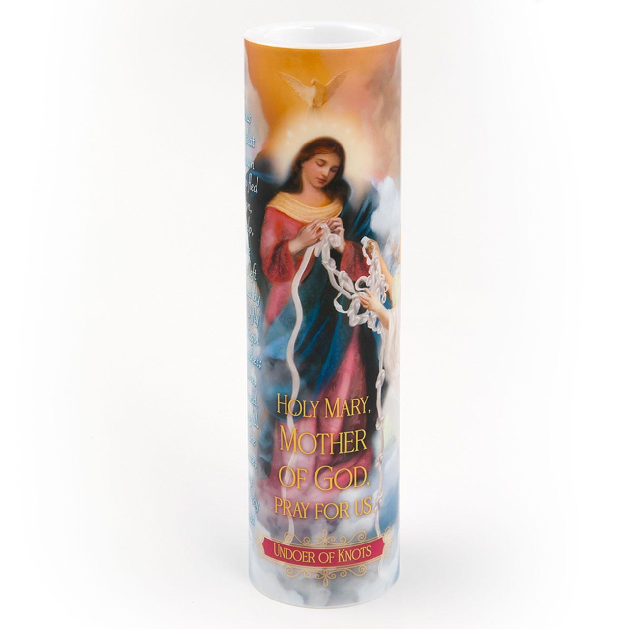 2X8 LED Our Lady of Undoer of Knots Candle