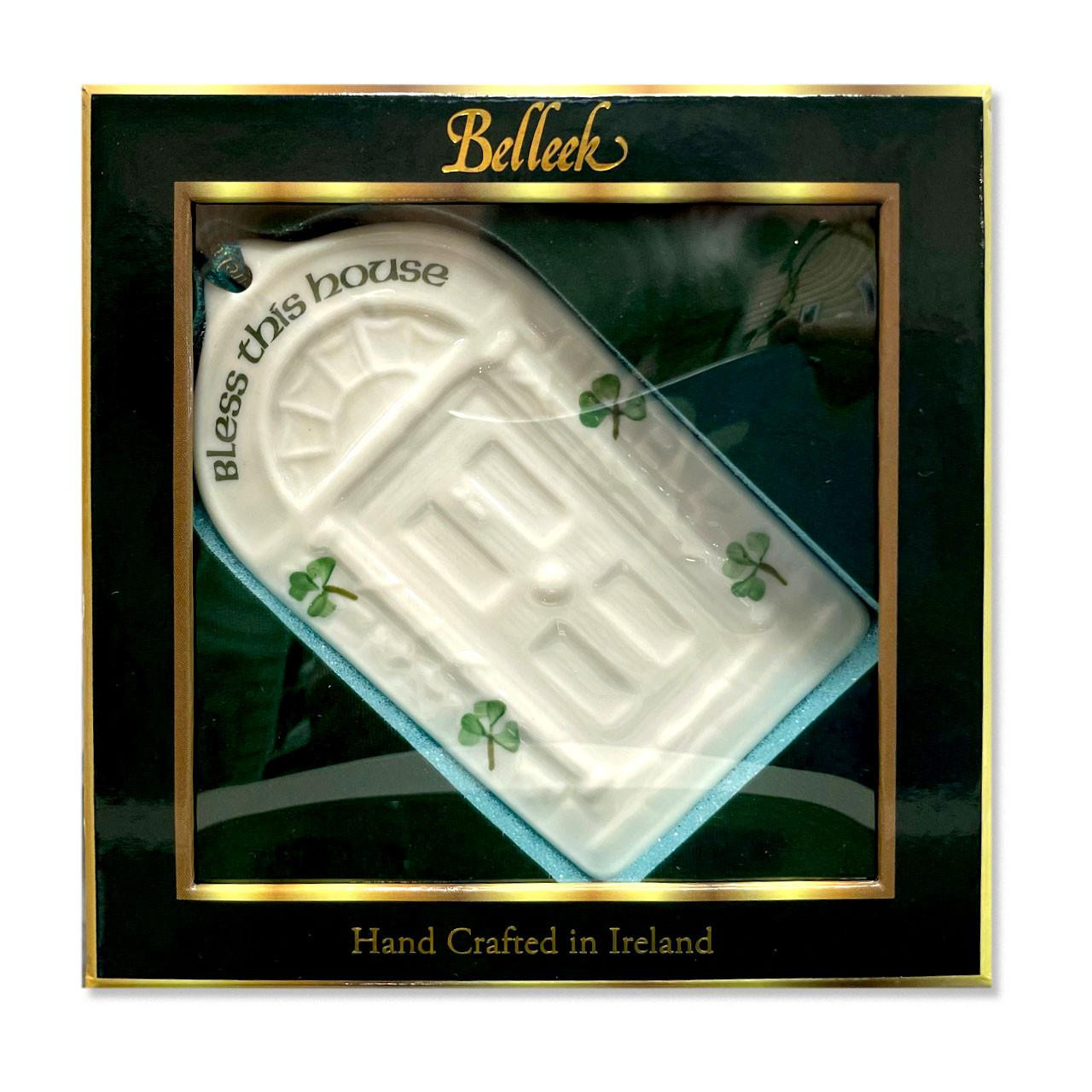 Packaging for the Belleek House Blessing Ornament