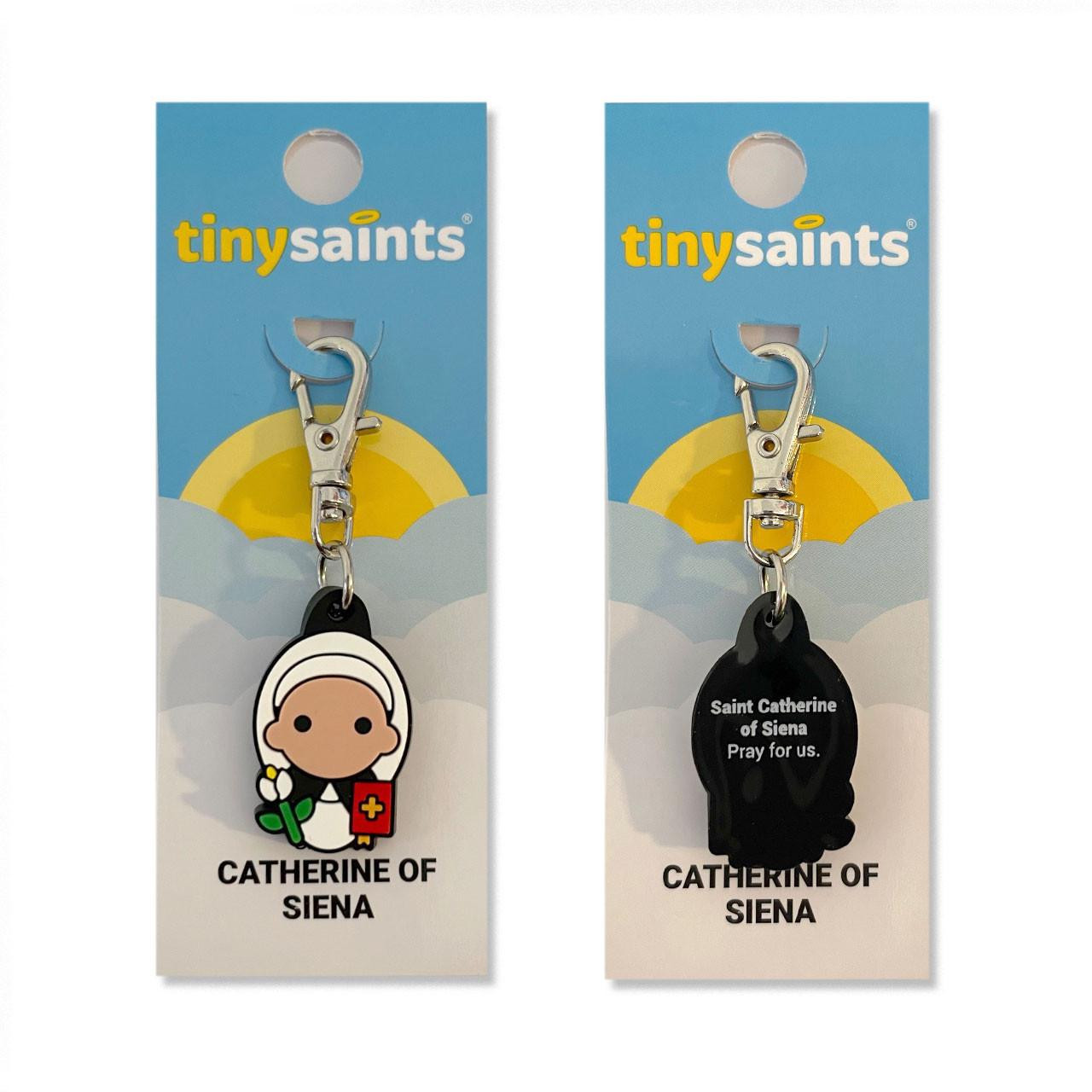 Tiny St. Catherine of Siena Keychain