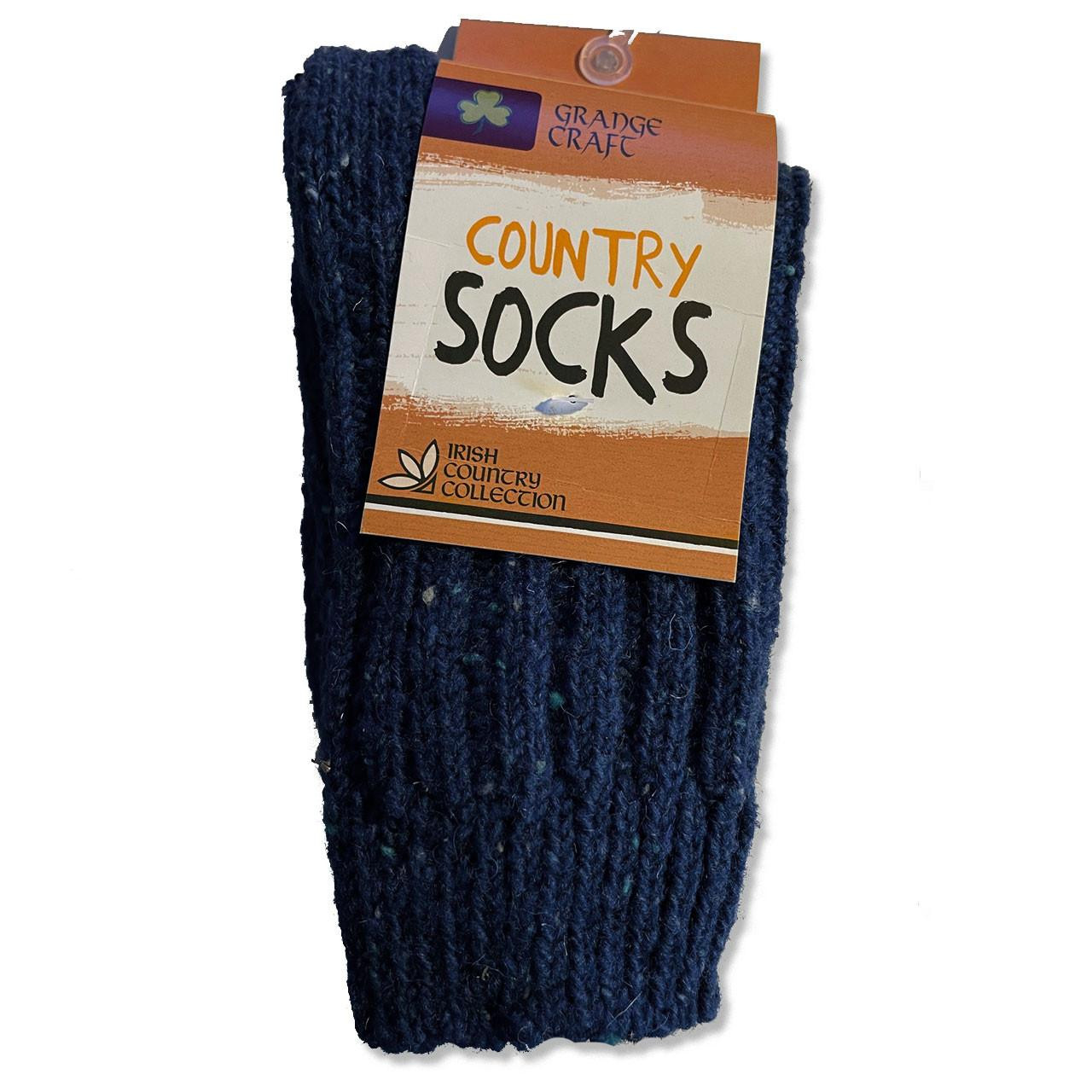 Royal Blue Large Irish Wool Sock
