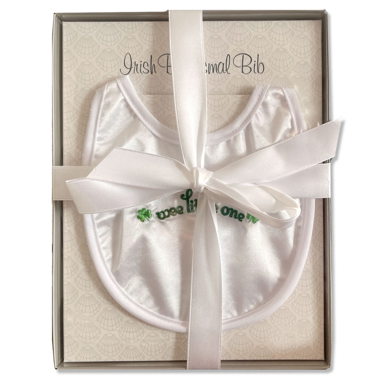 Packaging for the Irish Baptismal Bib