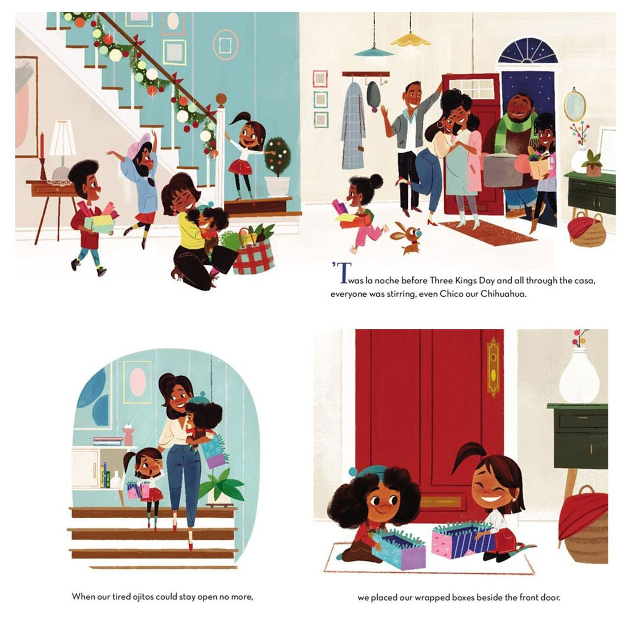 Inside pages of La Noche Before Three Kings Day