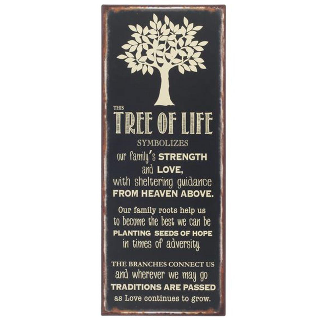 Metal Tree of Life Plaque