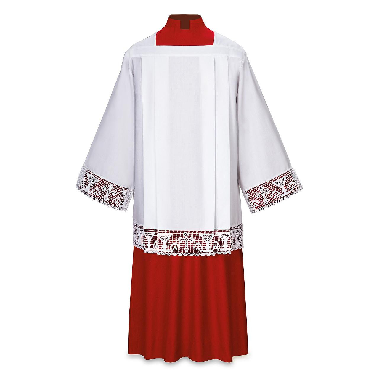 3872 Altar Server Surplice with Lace Insert