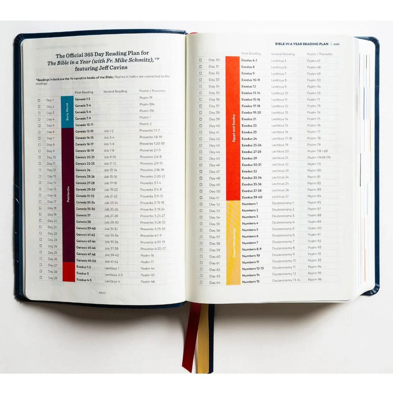 Color coding inside the 2nd Edition of the Great Adventure Bible