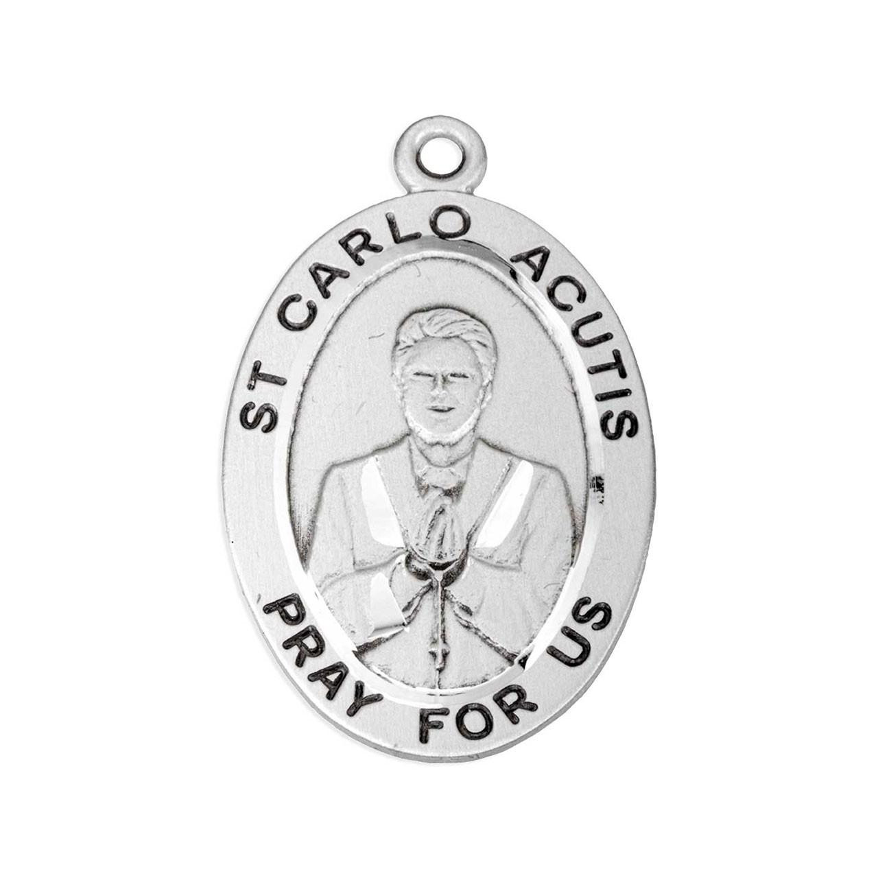 Small Sterling St. Carlo Acutis Necklace