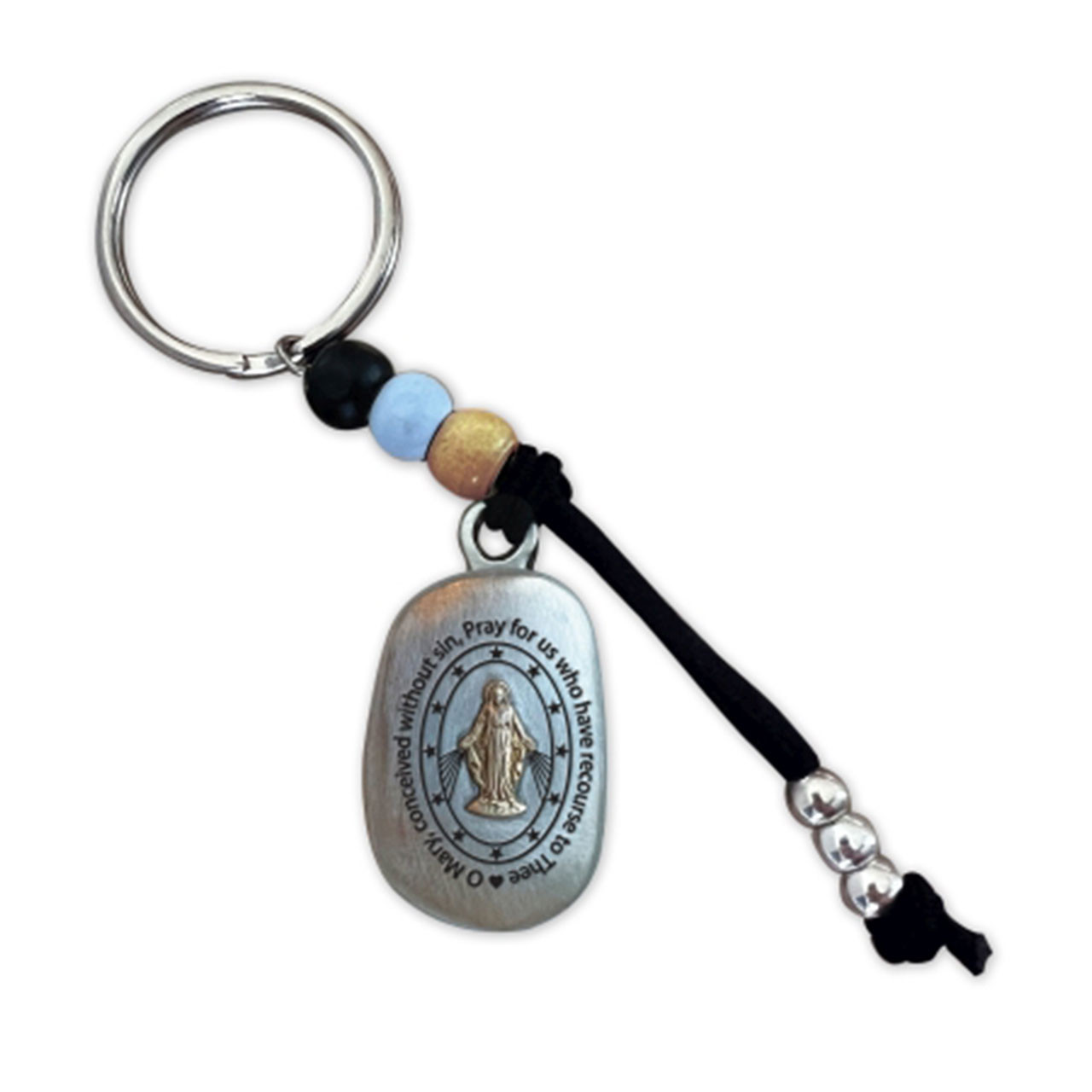 Miraculous Mary Thumb Stone Keyring
