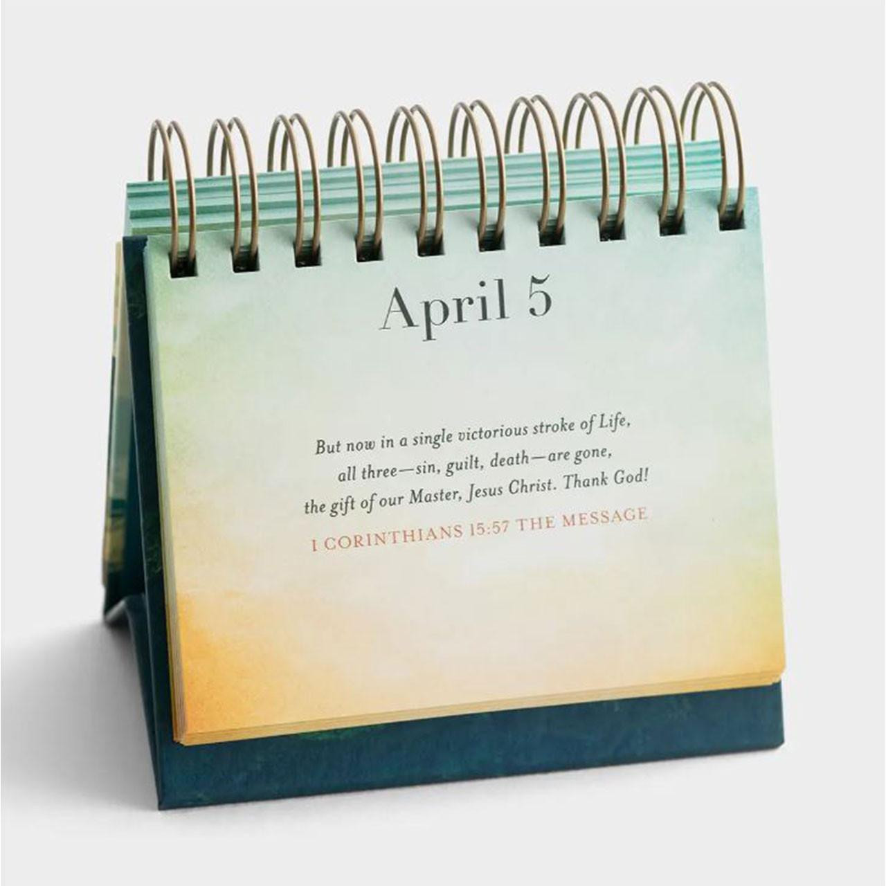 April 5 inside page from the Anxious For Nothing Perpetual Calendar