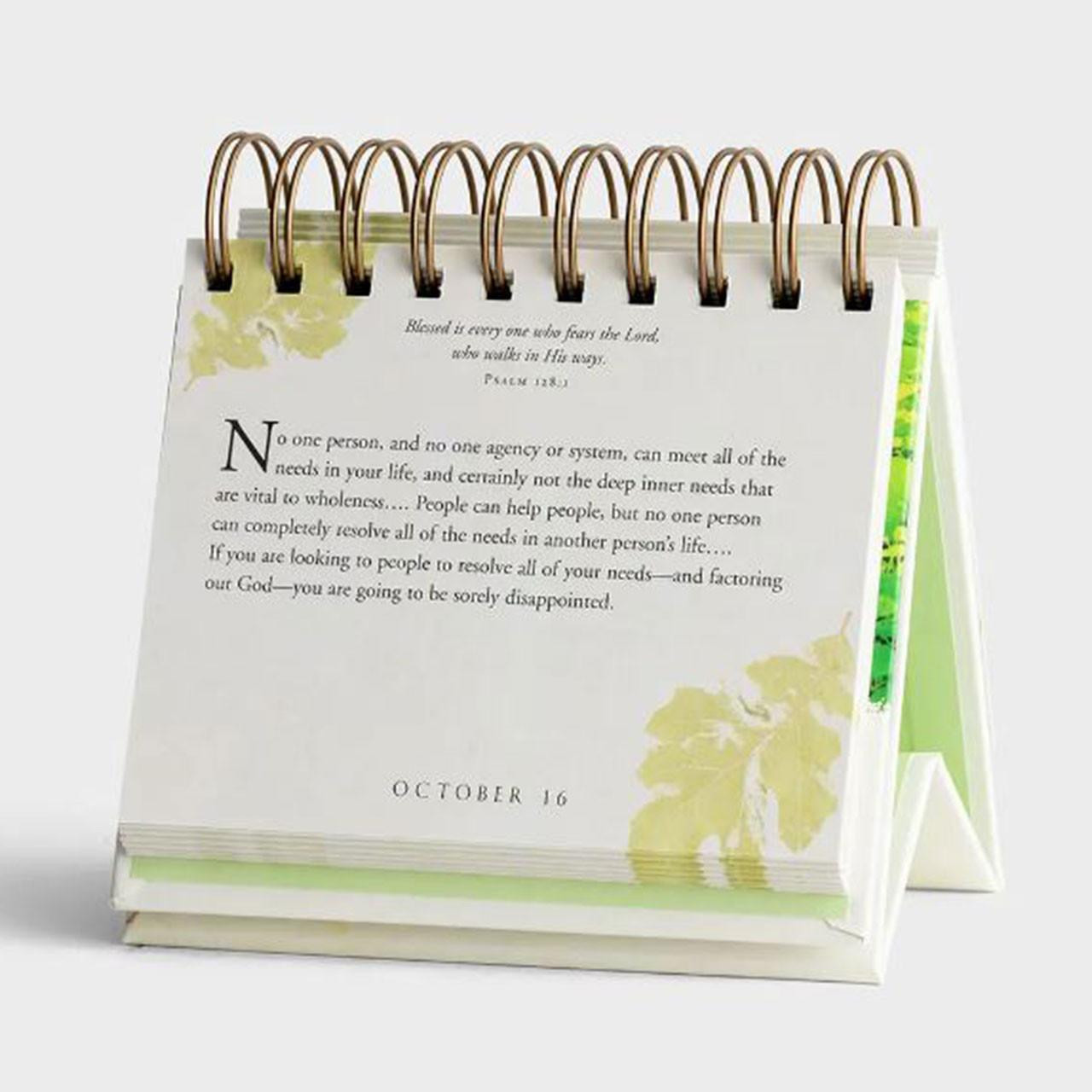 Inside page from God's Way Perpetual Calendar