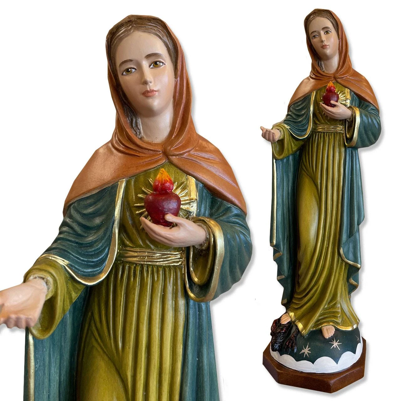 12 IN Flame of Love Statue