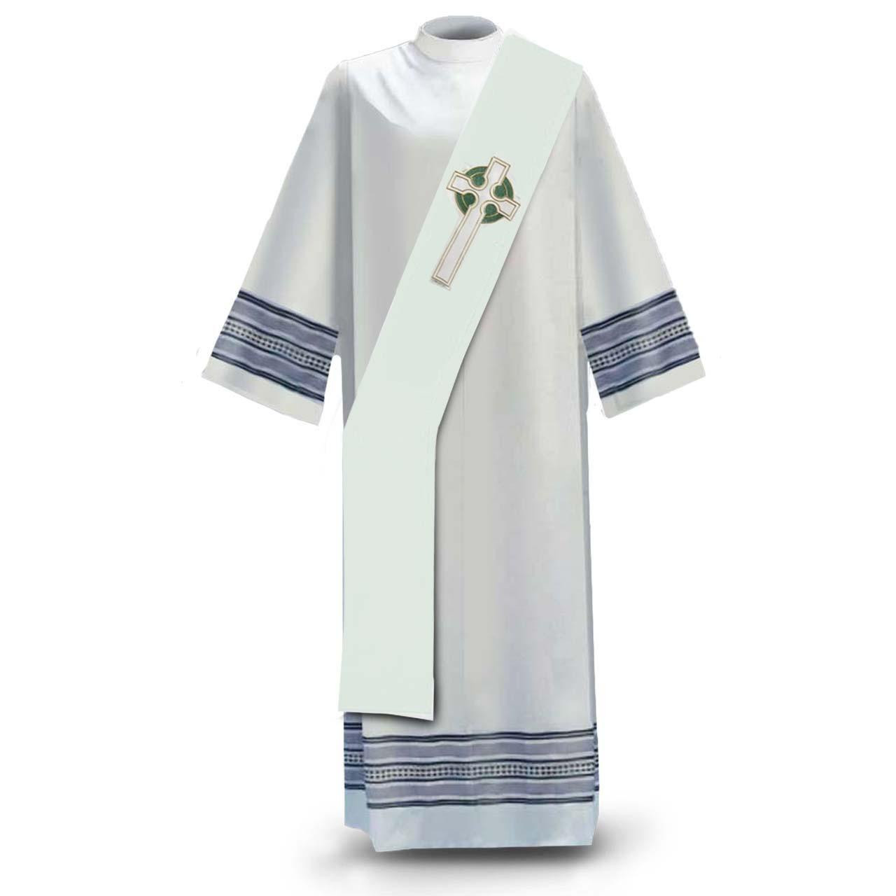 347 Celtic Cross Deacon Stole