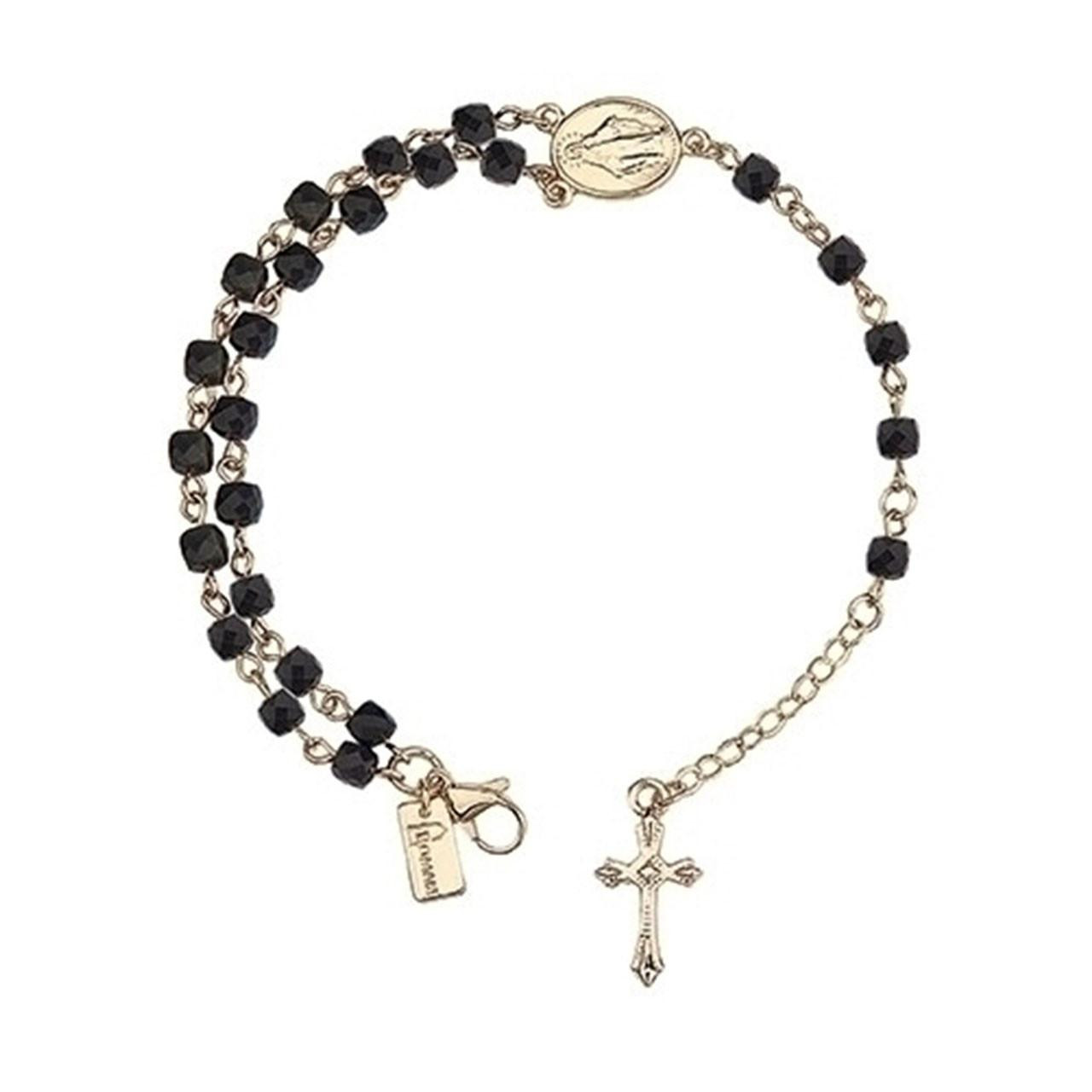 7IN Hematite Rosary Bracelet
