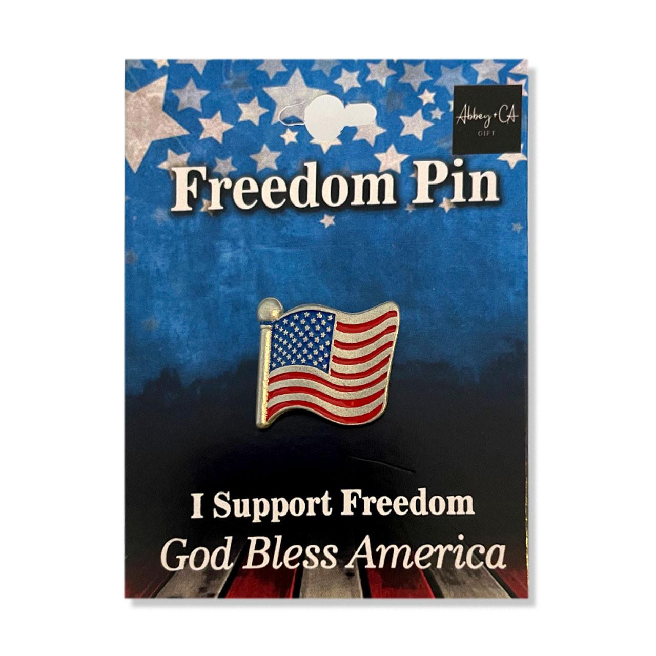 Freedom USA Flag Lapel Pin