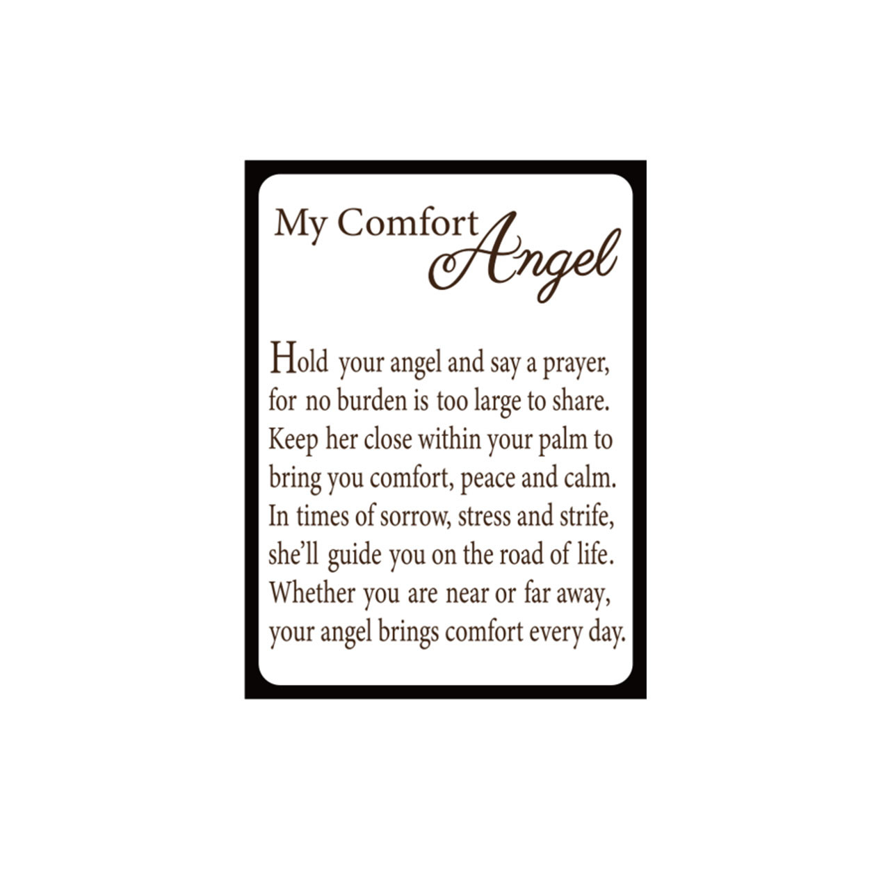 Small Comfort Hand Angel Message Card