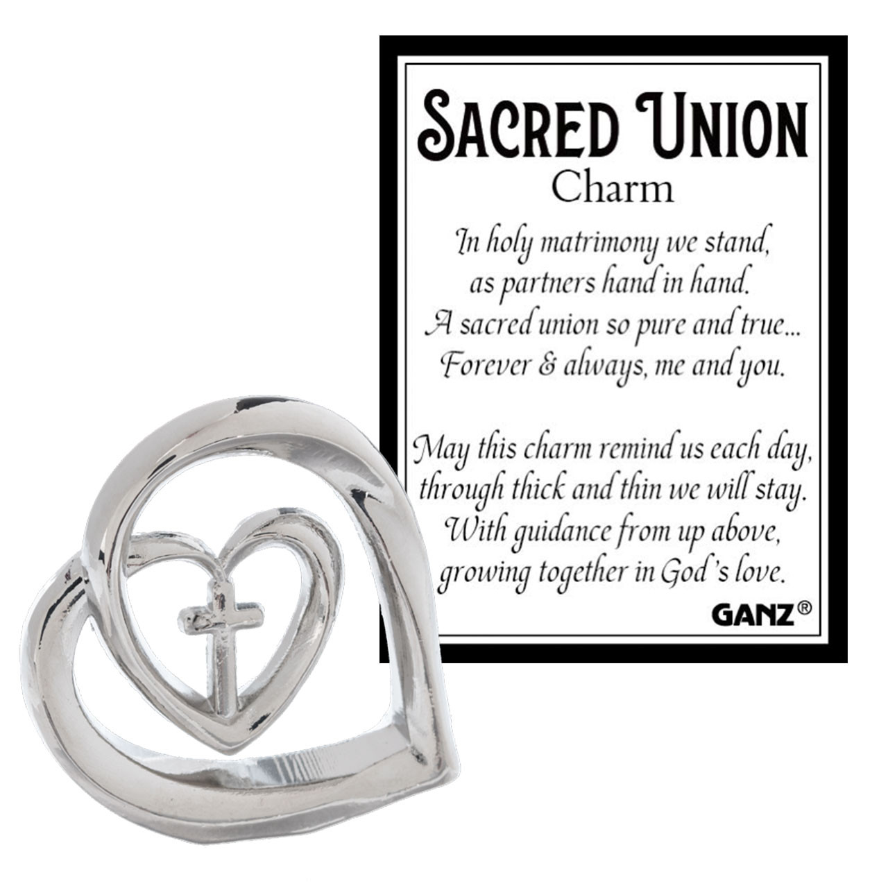 Sacred Union Charm and message card