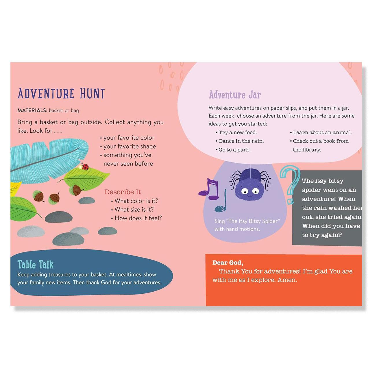 Adventure Hunt page in God Made Me A-Z by Allison Bemiss