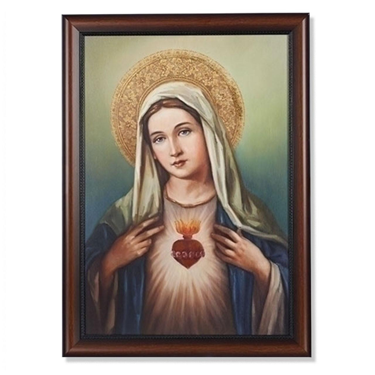 27IN Immaculate Heart Mary Artwork Framed