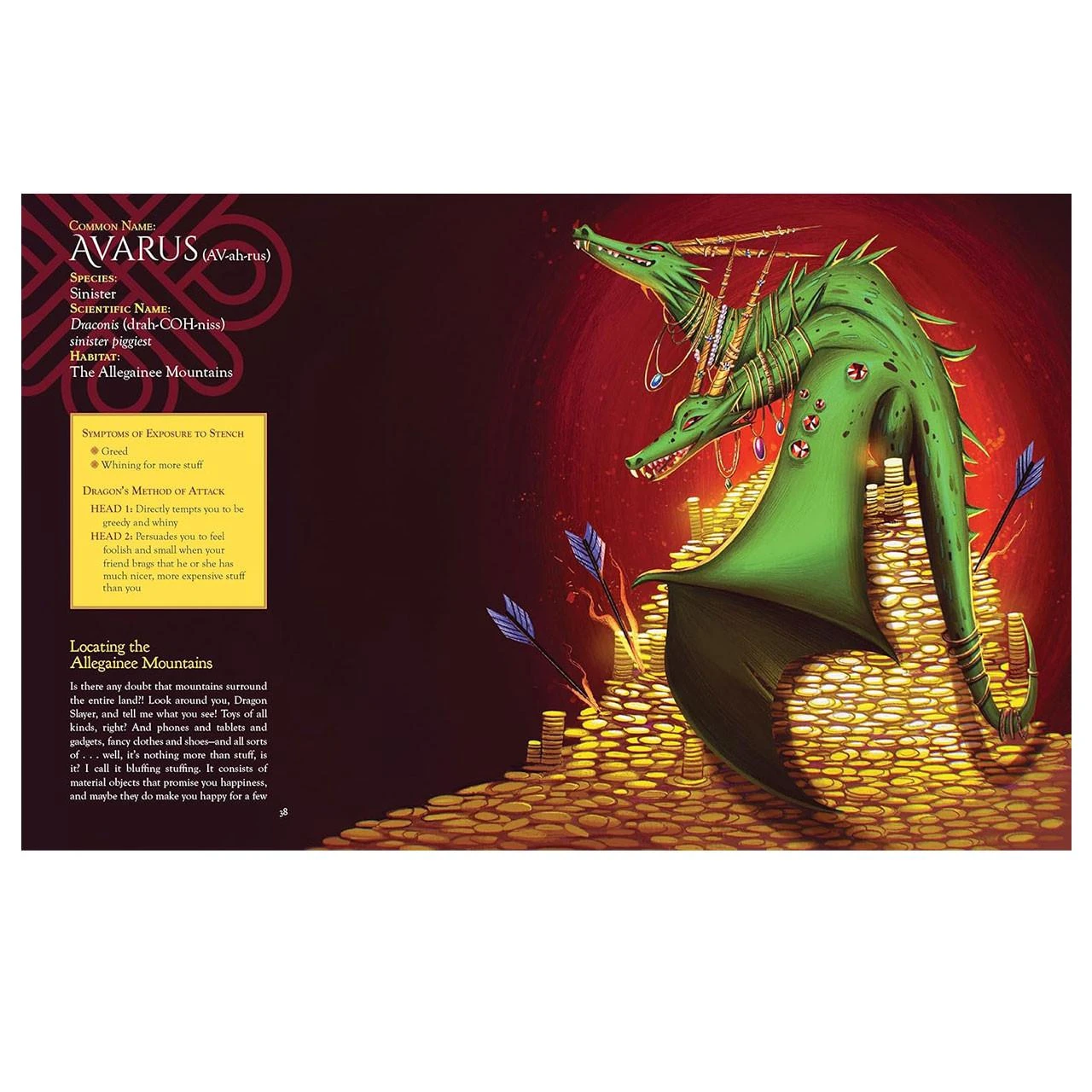 Dragon bio page in Dragon Slayers by Joyce Derham
