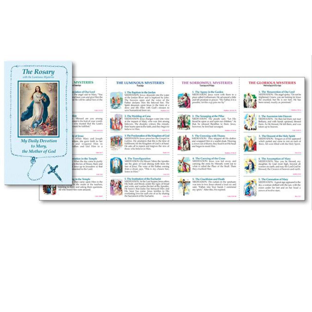 Rosary Folder with Luminous Mysteries