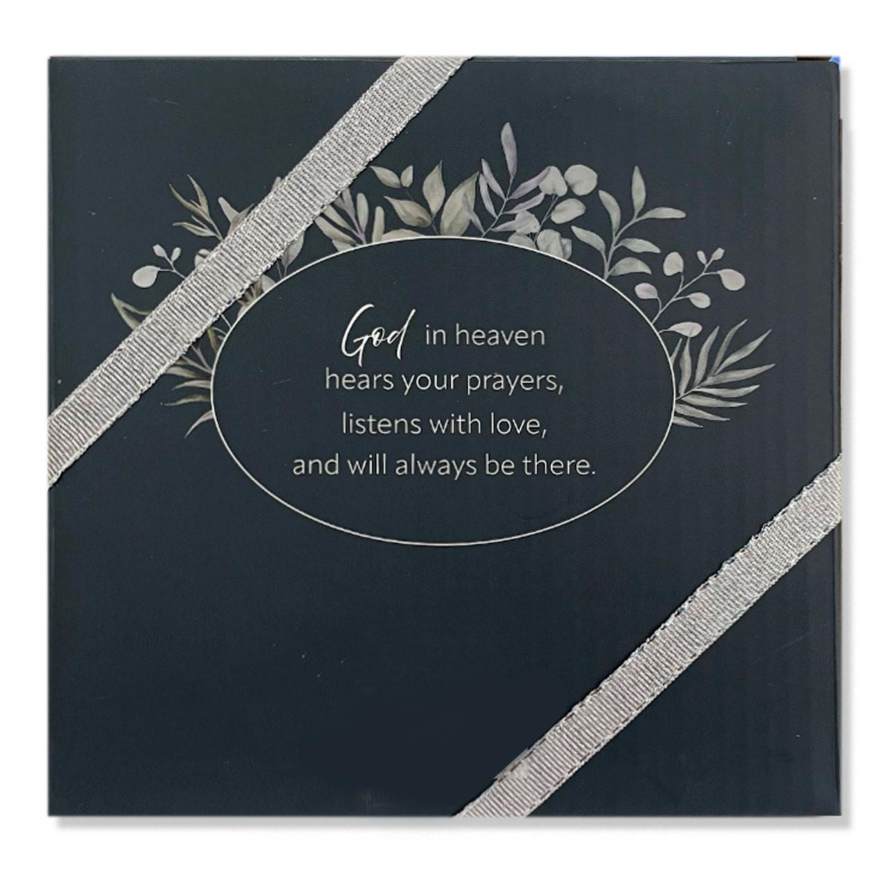 Back of the gift box for the Hail Mary Ceramic Plaque