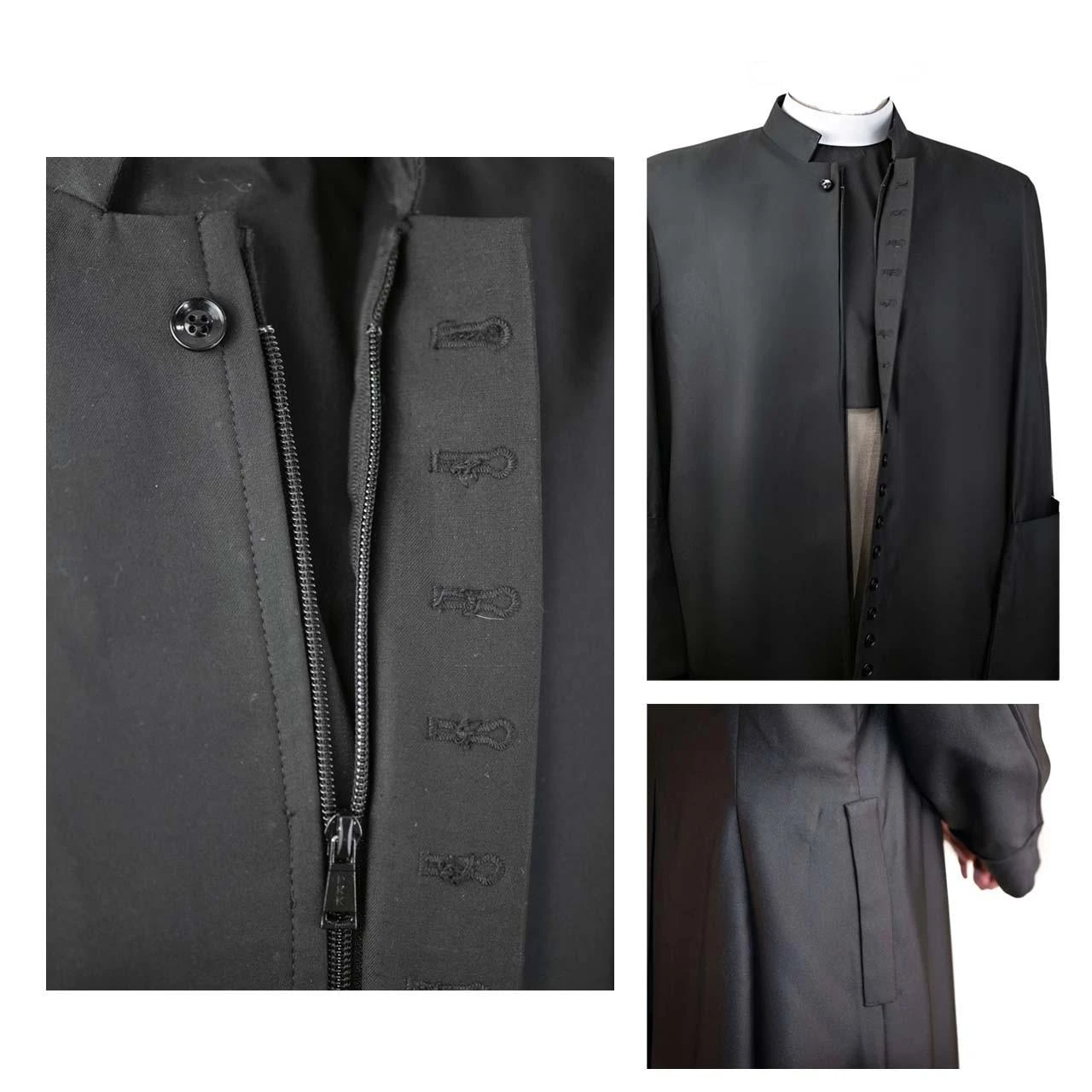 MDS C25 Cassock with Buttons and Choice of Concealed Zipper