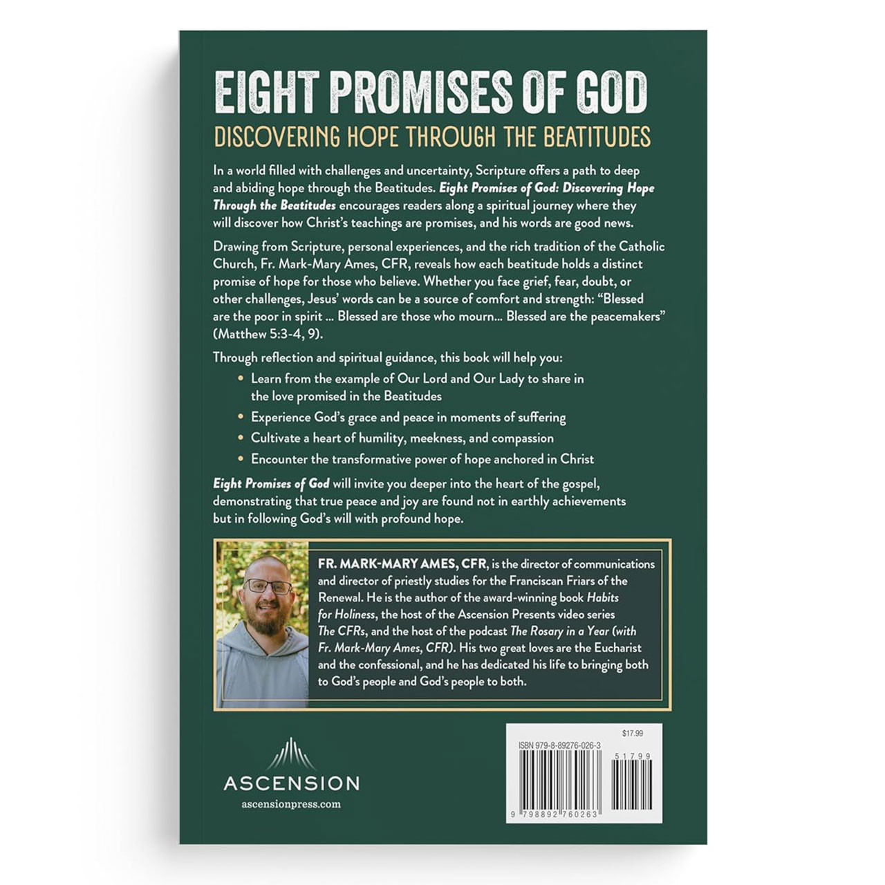 Back Cover of Eight Promises of God Book